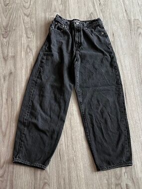 Levi's Balloon Leg Denim Jeans/Pants (25, Women, Washed Black)